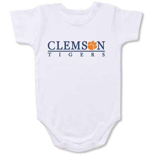 Clemson Tigers Baby Bodysuit Creeper #01